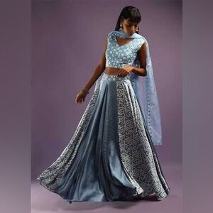 Elegant Baby Blue Lehenga